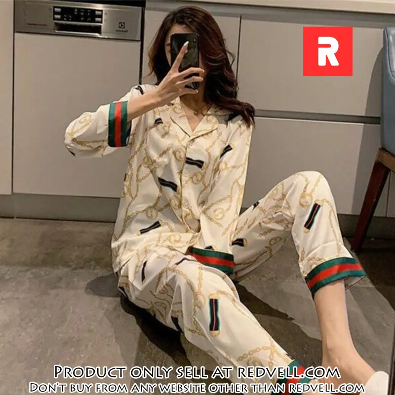 Trending luxury fashion gucci satin pajama set pjs1047 rv5544627